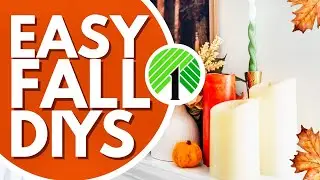 Easy Fall DIYs 🍁 Using Dollar Tree Items