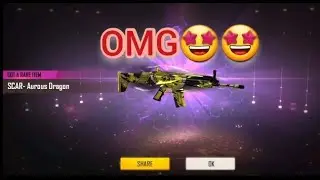 I got permanent SCAR -  Aurous Dragon skin