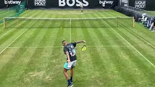 Nick kyrgios practice with Alexander Bublik Stuttgart 2022 - most entertaining Player