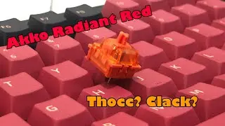 Akko Radiant Red Sound Test | Keychron V1