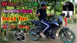 Mobile camera lens best for Moto Vlog (0.45. Wide Angle ll  Moto Vlog keliye best wide angle