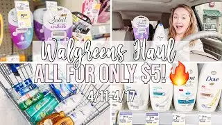 WALGREENS COUPON HAUL FOR ONLY $5! 🔥 (4/11-4/17) FREE RAZORS AND CHEAP DOVE!!