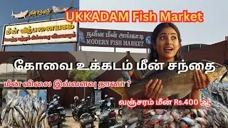 மீன் விலை இவ்வளவுதானா? கோவை மீன்  உக்கடம் சந்தை Coimbatore Ukkadam Fish Market 
