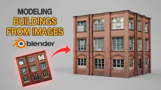 How To Model Buildings From Images In Blender 4.3 #blender #tutorial
