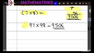 Easy way to multiply numbers between 90 to99 | Math tricks - Mathematics made easy | Mathematriks