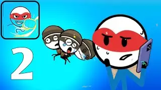 Attack Draw Line (WEEGOON) Gameplay Funny Stickman Brain Puzzle Game Part 2(The Pear Gamers