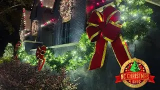 HUGE Christmas Wreaths, Garland, and Bows. Difference between professional and consumer grade.