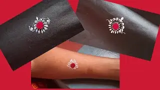 Beautiful  BRIDAL kalka design for beginners//BRIDAL chandan art//kum kum art//Forehead alpona//