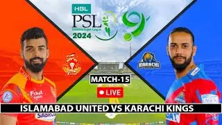 Islamabad United vs Karachi Kings live match PSL 9 - Match 15 | Iu vs Kk | Live Match | HPGz