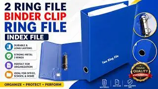 2 Ring File, Binder Clip, Ring File, Index File