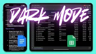 Enable Dark Mode on Mobile & Tablet for Google Docs & Sheets