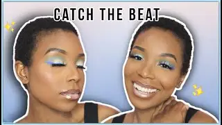 ✨MELANIN 🤎 FRIENDLY PASTEL BLUE 🌀 MAKEUP WITH COLORFUL LIQUID LINERS // THE STUSH LIFE✨