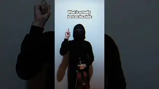 What people think is hard on the violin VS What is actually hard on the violin