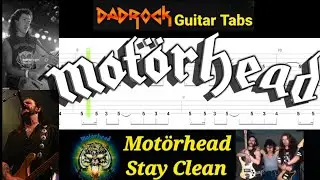 Stay Clean - Motorhead - Guitar + Bass TABS Lesson