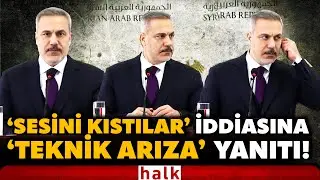 ŞAM'DA SKANDAL OLAY! Hakan Fidan konuşurken basın toplantısını bitirdiler! Açıklama geldi!