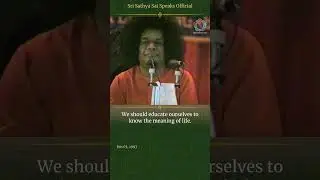 Education is not for living, but for life | Sri Sathya Sai Speaks | Jun 03, 1993