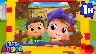 Sing & Ride! 🎶🚍 Wheels on the Bus Adventure! | Little Angel | Family Time! 👨&zwj;👩&zwj;👦 | MOONBUG KIDS
