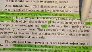 civil disobedience by Henry David Thoreau | Summary/ main ideas in Bangla