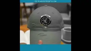 Nairn Clan Emblem Distressed Baseball Cap, Napier Clan Emblem Design Distressed Baseball Cap, New&hellip;