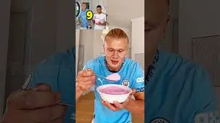 Haaland Ruined Mbappé's Ice Cream Livestream… With PINK Powder 😂🍦 #shorts  #haaland #mbappé