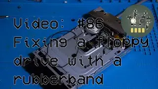 #86 Trying to fix a floppy drive 💾 with a rubber band!