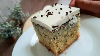 Gâteau moelleux aux graines de pavot et à la crème 🥰🥰🥰🥰