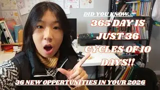 356 DAYS=36 CYCLES OF 10 DAYS??| 2026 goal setting| 36 fresh starts