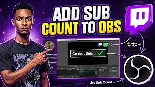 How to add sub count in OBS Twitch - Full GUide