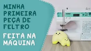 Como fazer uma conchinha de feltro, usando a máquina de costura