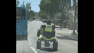 UK Police on Quad Bikes driving like crazy!!!