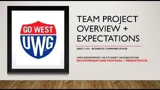 VIDEO - OVERVIEW OF TEAM PROJECT PROPOSAL + PRESENTATION   ONLINE