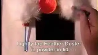 feather duster  aplicador de marabou pincel brocha polvos lynn peavey