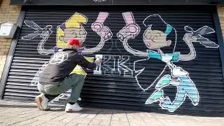 Shutter Mural for a Hairdresser Salon | 23M Graphics | 2021