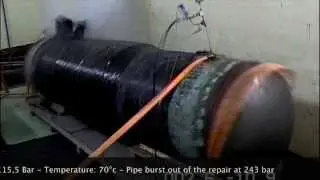 Pipe reinforcement - RENFORCEKiT 4D&reg; - Aging test / Burst test - 30 000 Cycles