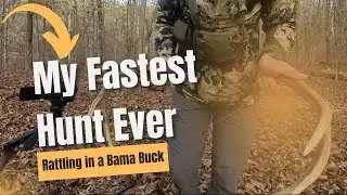 I Almost Missed My Chance At This Alabama Buck When He Came In RUNNING To My Rattling.