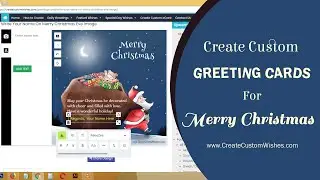 How to customize Christmas 2020 greeting cards online  | Christmas greeting card making ideas