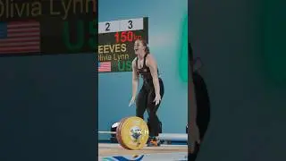 Olivia Reeves defeats China and North Korea! 🇺🇸 #weightlifting #lastchancequalifier