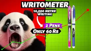 10000 m Writing PEN in Only 60 Rs #writingmania #flair @flairpens_ #handwriting