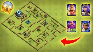 One Hero vs One Maze Base 🔥 | Clash of Clans | *Impossible Maze Base Challenge* | Battle Gaming