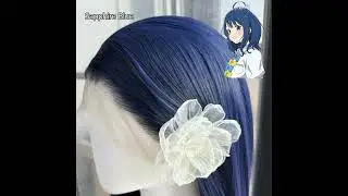 #cosplaywig  #bluewig #animecosplay #wigshop #wigmaker  #blueshade #bluehair