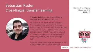 Sebastian Ruder (DeepMind): Cross-lingual transfer learning