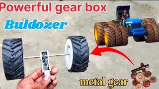 Buldozer tractor gear box keise banenge//How to make gear box //New Holland 4x4 powerful gear keise 