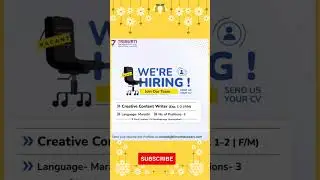 Opening for Creative Content Writer (Marathi) | Apply Now | #jobs #shortsfeed #shorts
