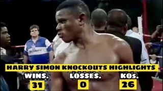 Undefeated Boxer Harry Simon knockouts fight highlights