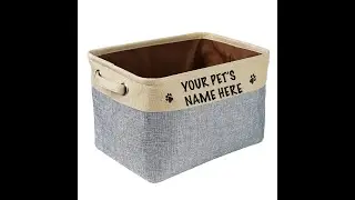 Personalized Dog Toy Basket