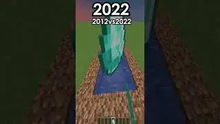 ✔️El Mejor Cambio de Todos 2012vs2022 #shorts #minecraft