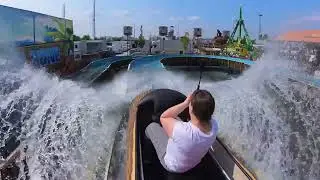 Big Splash Wildwasserbahn - Onride Sinksenfoor Antwerpen 🎢🇧🇪