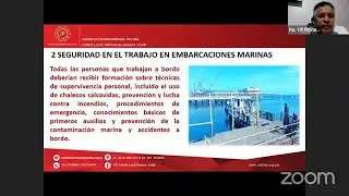 SEGURIDAD EN EL TRABAJO EN EMBARCACIONES MARINAS Y EN PLATAFORMAS MARINAS