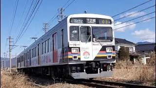 下本郷踏切～西原田農道踏切9:39『別所線1000系(1103編成+1003編成) 自然と友だち1号 下之郷行き』