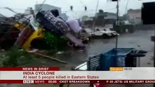 Extreme weather 2018 - Cyclone Titli update (India) - BBC News - 12th October 2018